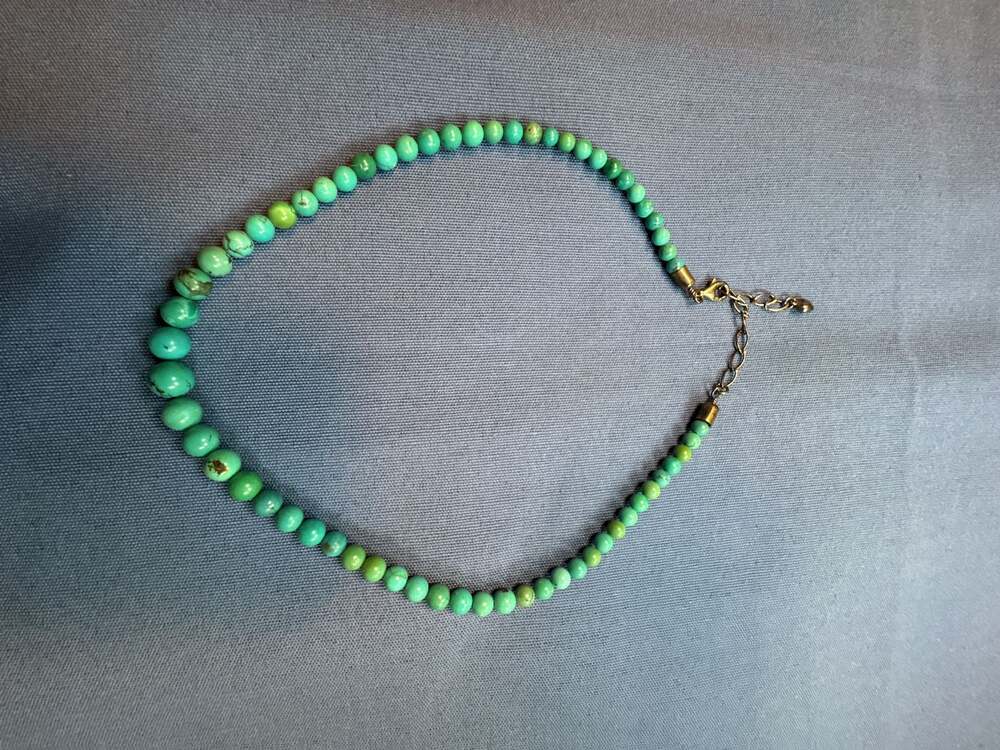 DTR Jay King Sterling Silver Turquoise Beaded Necklace